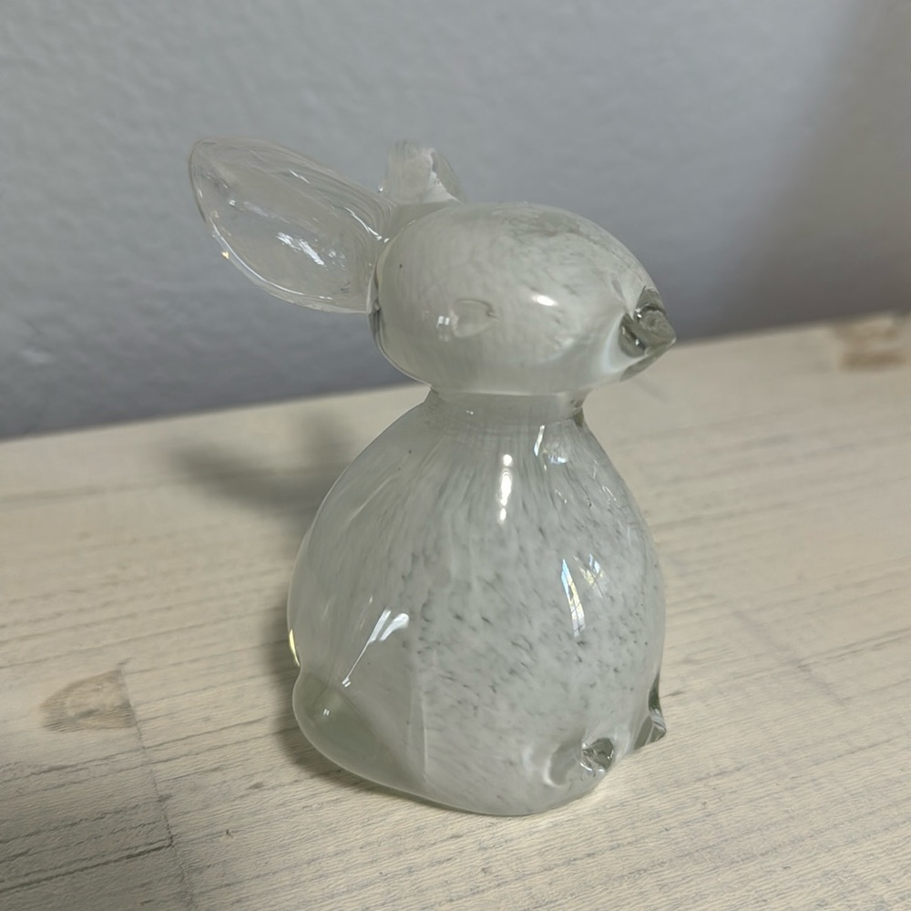 Glass Rabbit Figurine